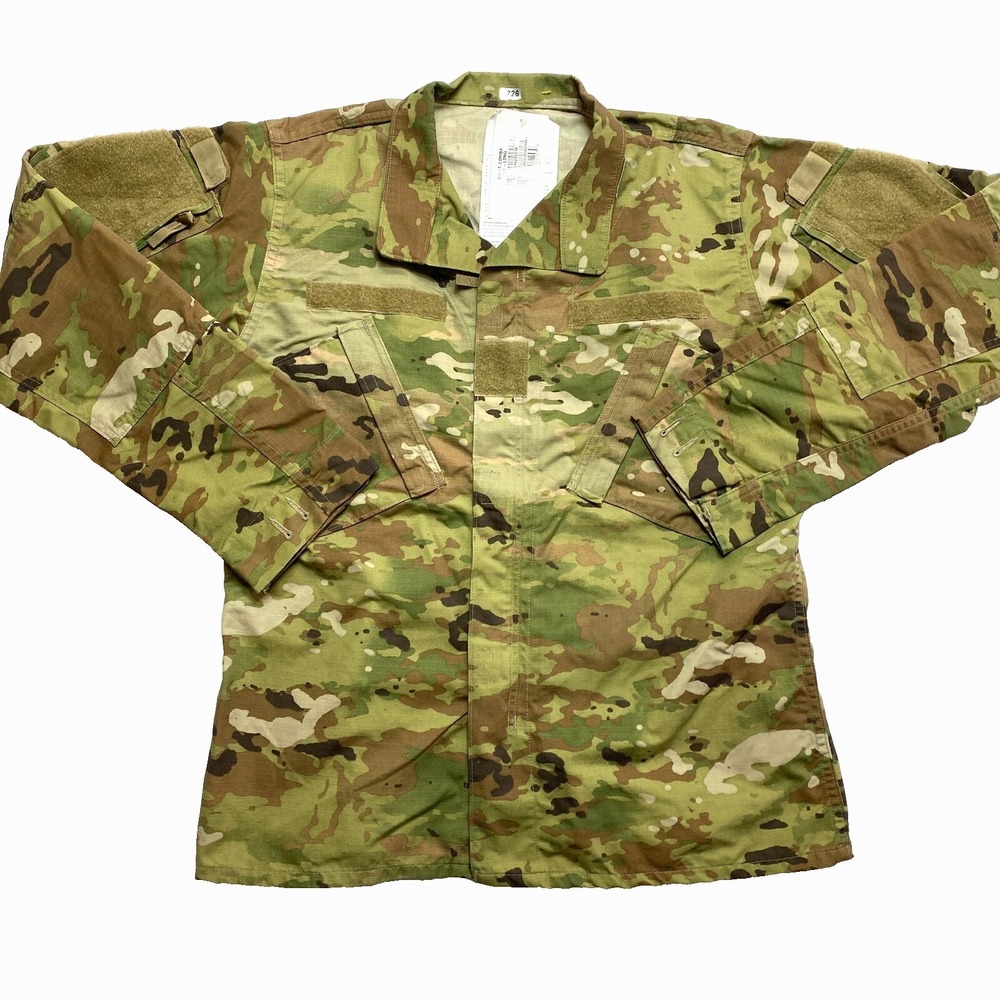 US Army Uniform Jacket Mens 39 Camo Long Perimeter Insect Combat Guard